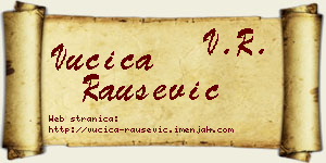 Vučica Raušević vizit kartica